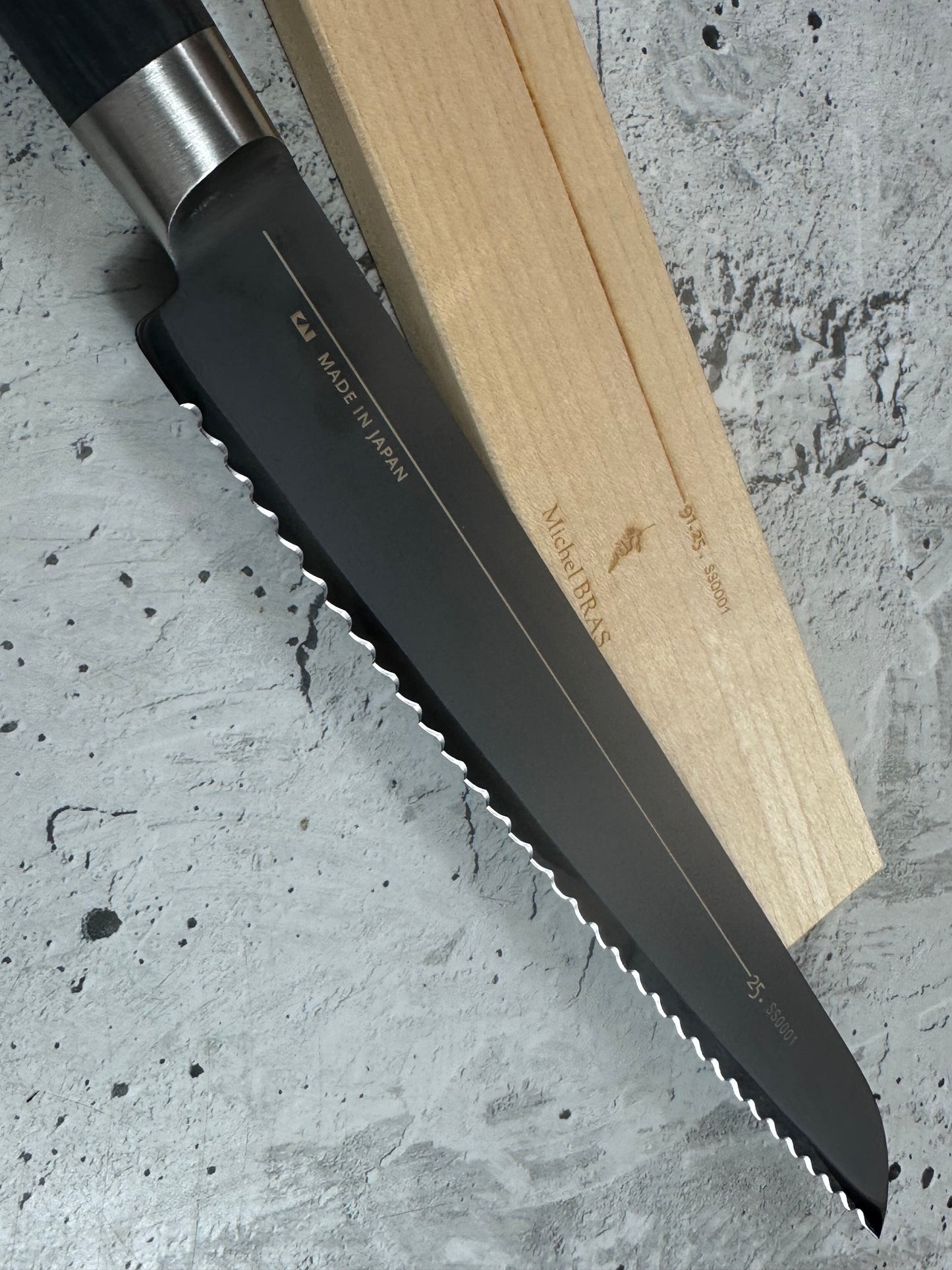 Second Hand Shun Michael Brass Bread Knife Knife 230mm 2054
