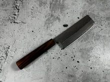 Load image into Gallery viewer, Tsunehisa 440c Damascus Nashiji  Nakiri 170mm Oak Wood Handle - Made in Japan 🇯🇵