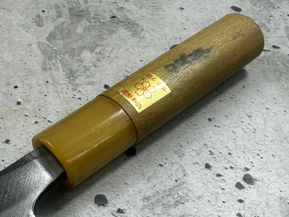 Vintage Masamoto Sohonten Deba Knife 170mm with Wooden Saya 2344