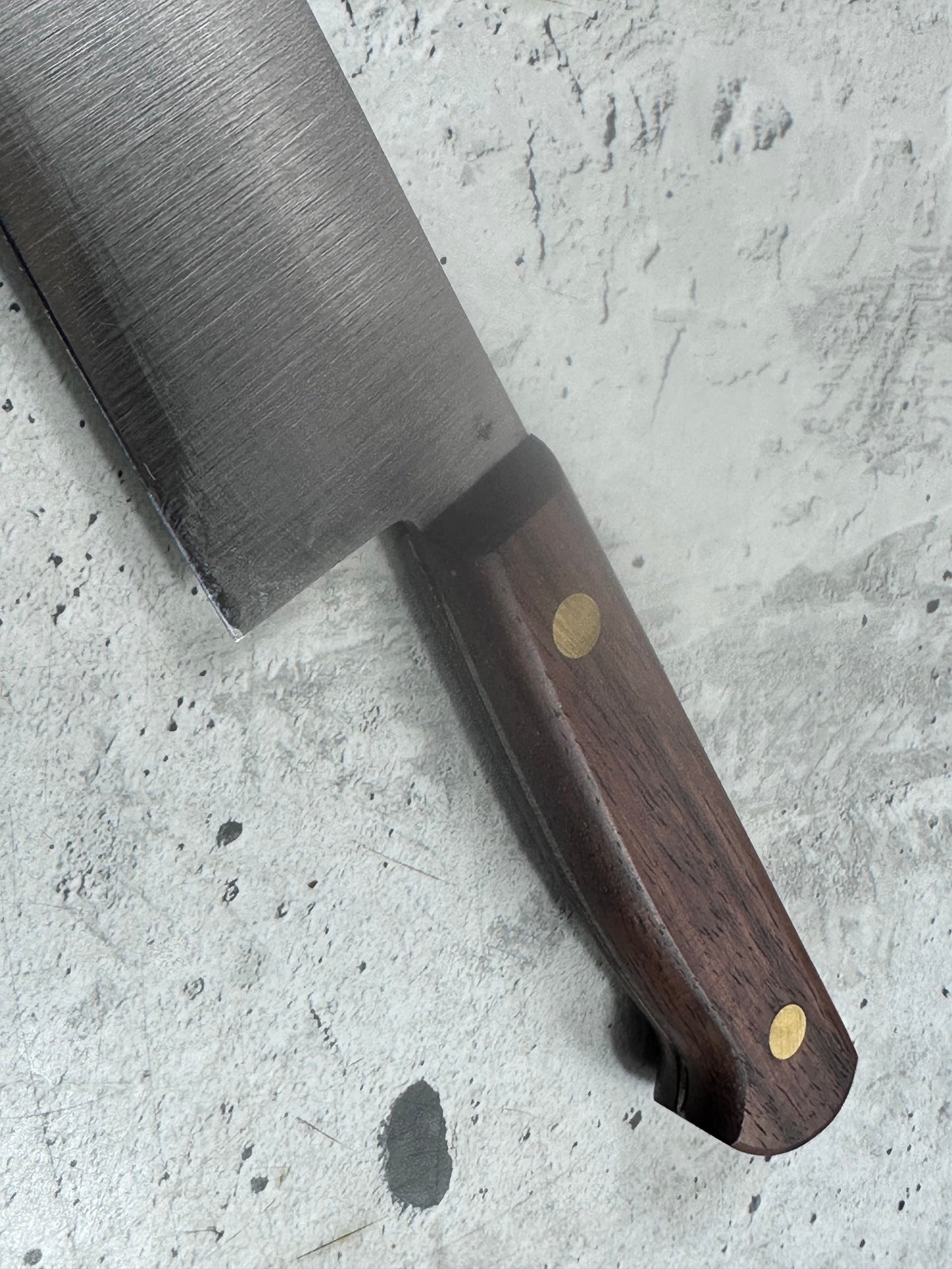 Vintage Gensukehisa Gyuto 240mm Carbon Steel Wood Handle 2240