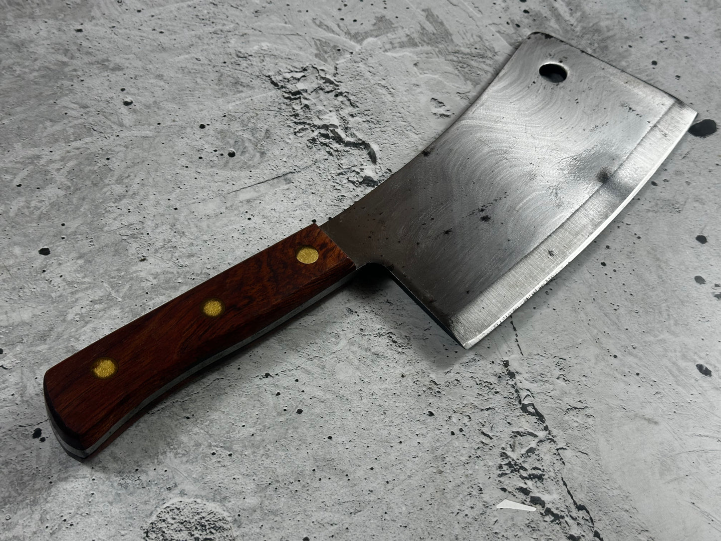 Vintage Dexter Butcher Cleaver 5289 Knife 230mm High Carbon Steel Blade Made in USA 🇺🇸 1995