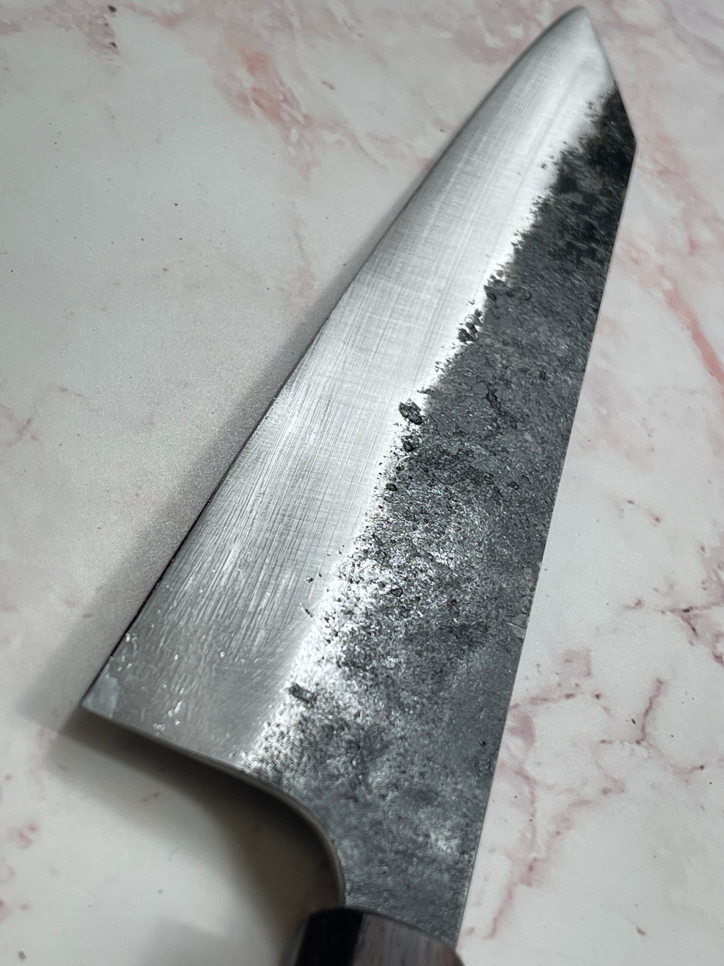 Kitchen Knives ID K-Tip Gyuto 230mm Kurouchi - Full Jatiwood Handle