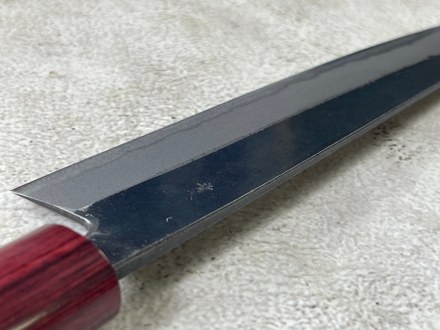 Muneishi Aogami 2 Iron Clad Kiritsuke 180mm Kurouchi Finish