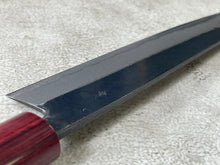 Load image into Gallery viewer, Muneishi Aogami 2 Iron Clad Kiritsuke 180mm Kurouchi Finish