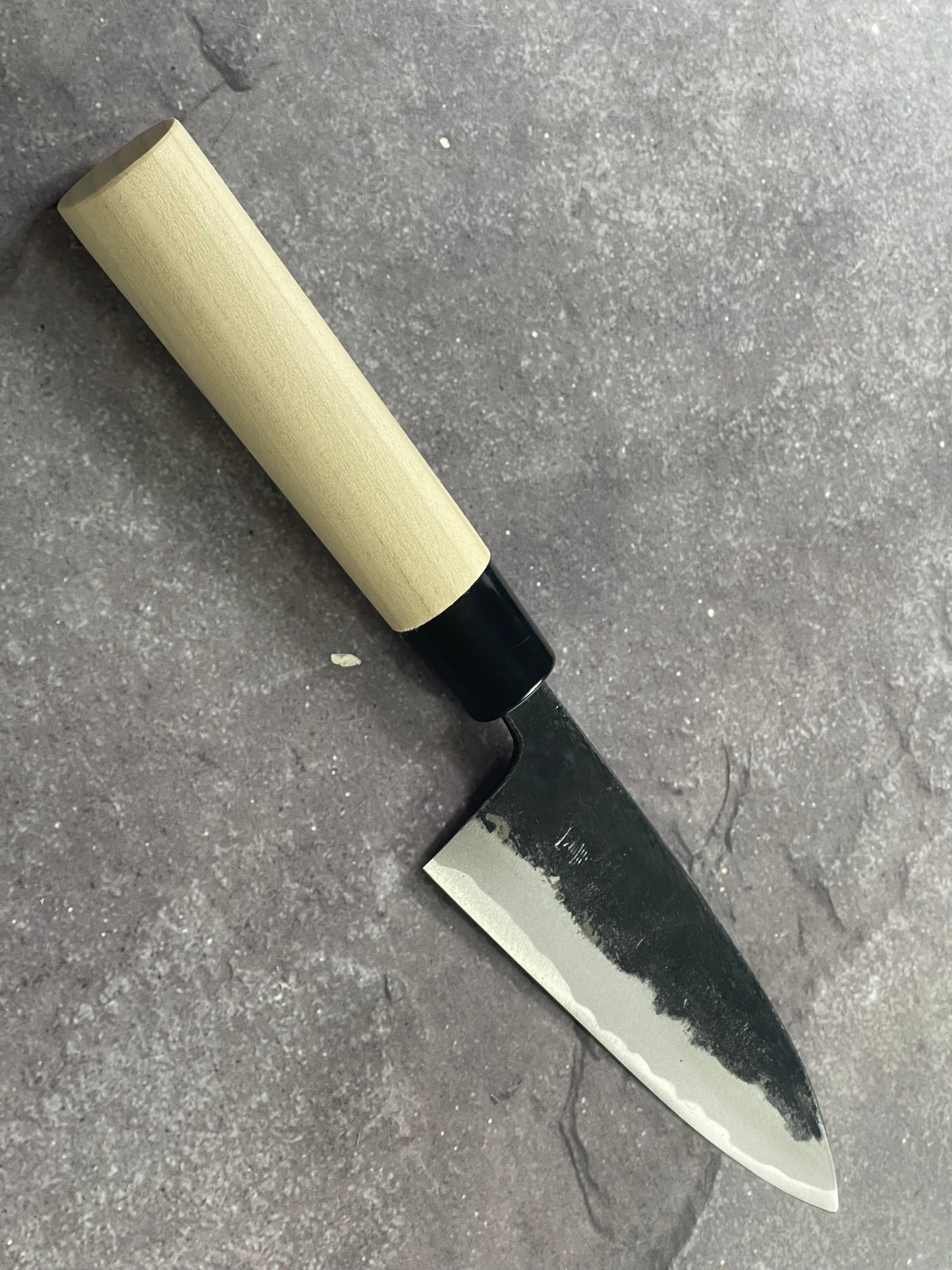 Murata Aogami Kurochi Finish Ko-Bocho Deba Knife 120mm - Made in Japan 🇯🇵