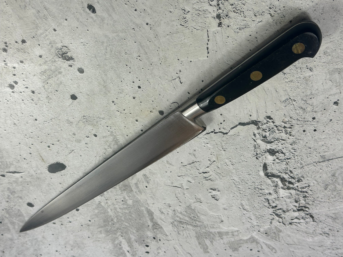 Vintage French Sabatier Slicing  Knife 220mm High Carbon Steel POM Handle  2271