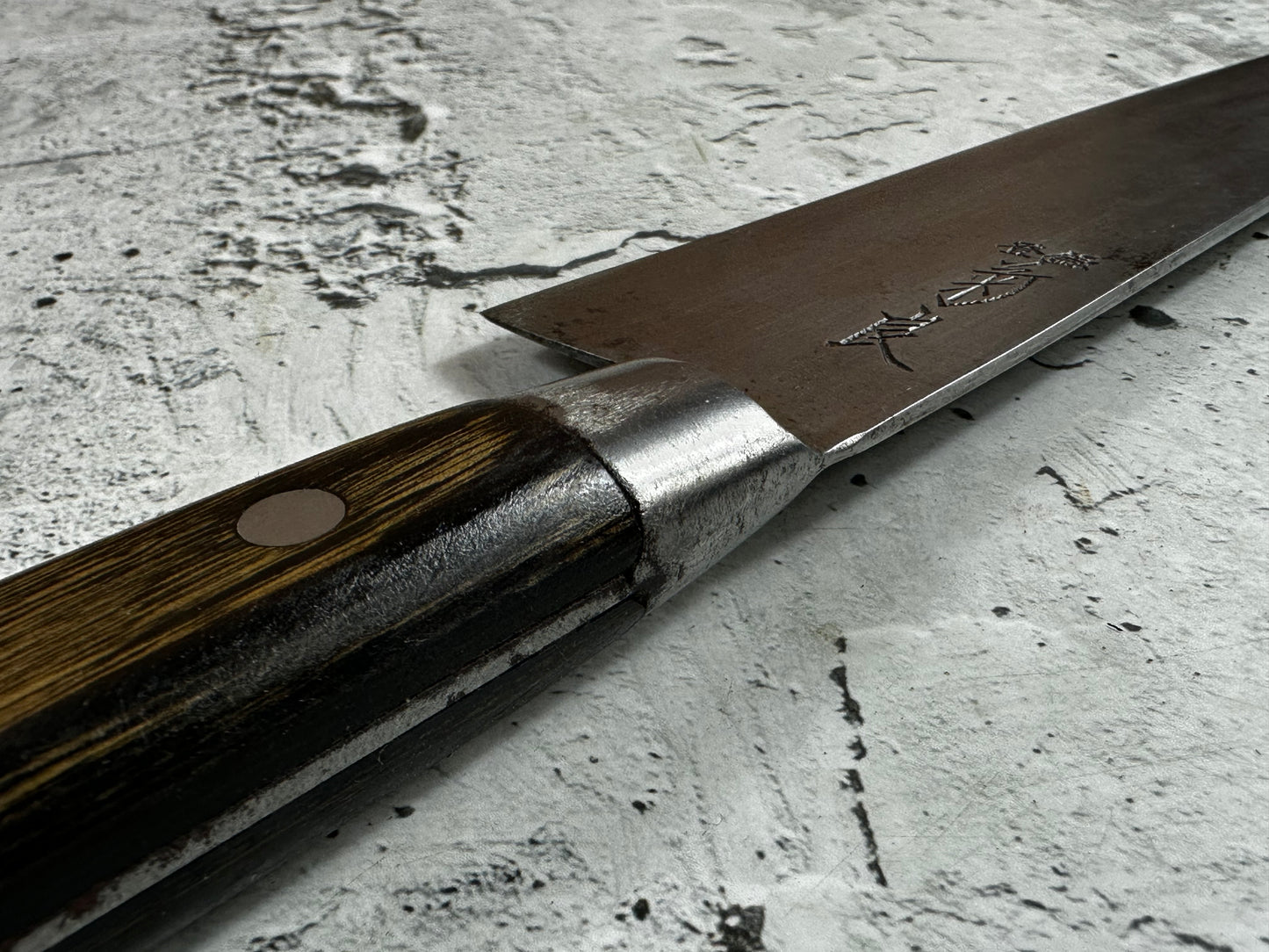 Vintage Japanese Gyuto Knife 250mm Carbon Steel  Made in Japan 2013
