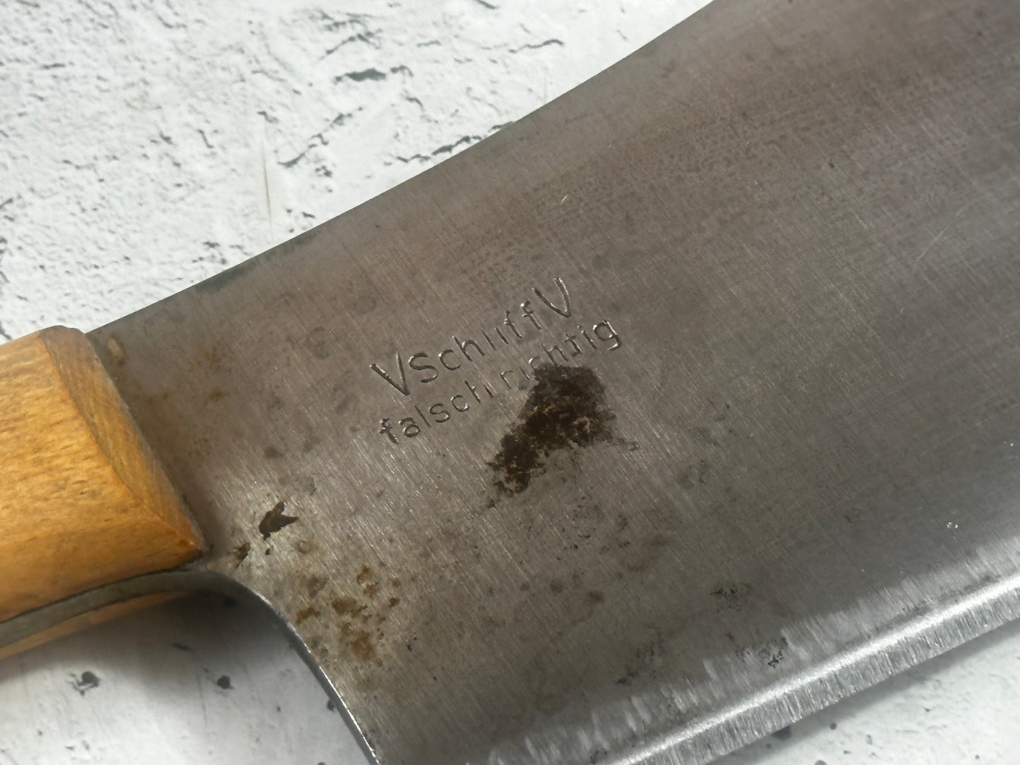 Vintage F. Dick Cleaver Knife 180mm  Carbon Steel Blade Made in USA 🇺🇸 1998