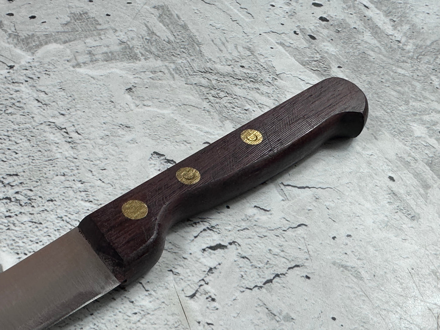 Vintage French Paring Knife 110mm Inox Steel Wood Handle 2220