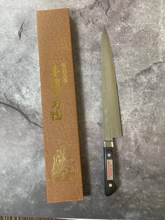Tsunehisa VG-10 Damascus Sujihiki 270mm Oak Handle Made in Japan 🇯🇵