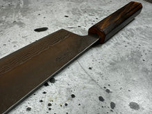 Load image into Gallery viewer, Tsunehisa 440c Damascus Nashiji  Nakiri 170mm Oak Wood Handle - Made in Japan 🇯🇵