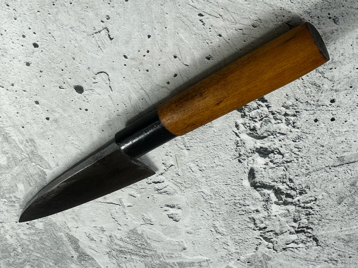 Vintage Sakai Tokusei Deba Knife 120mm Carbon Steel Magnolia Wood Handle  2256