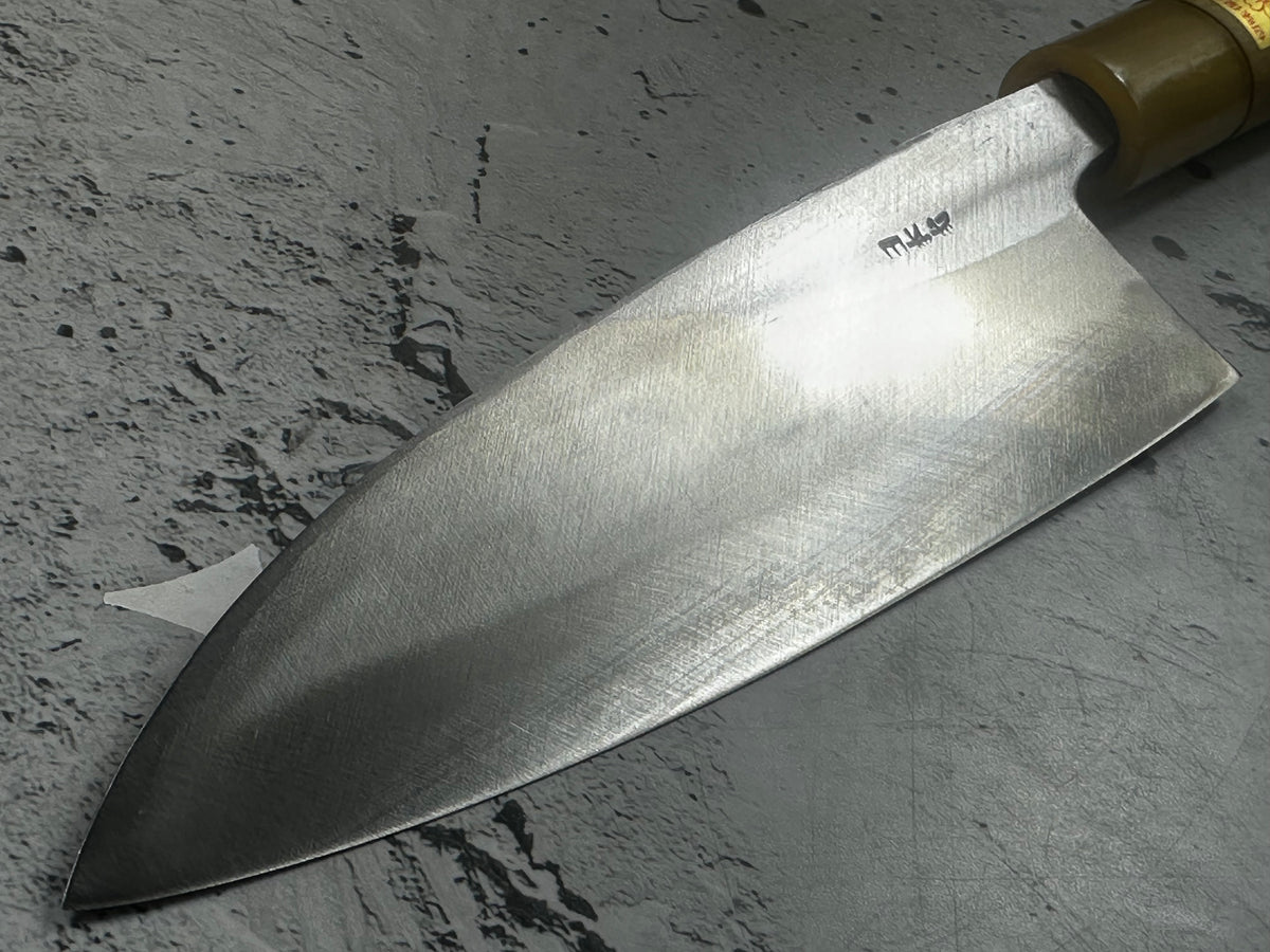Vintage Masamoto Sohonten Deba Knife 170mm with Wooden Saya 2344