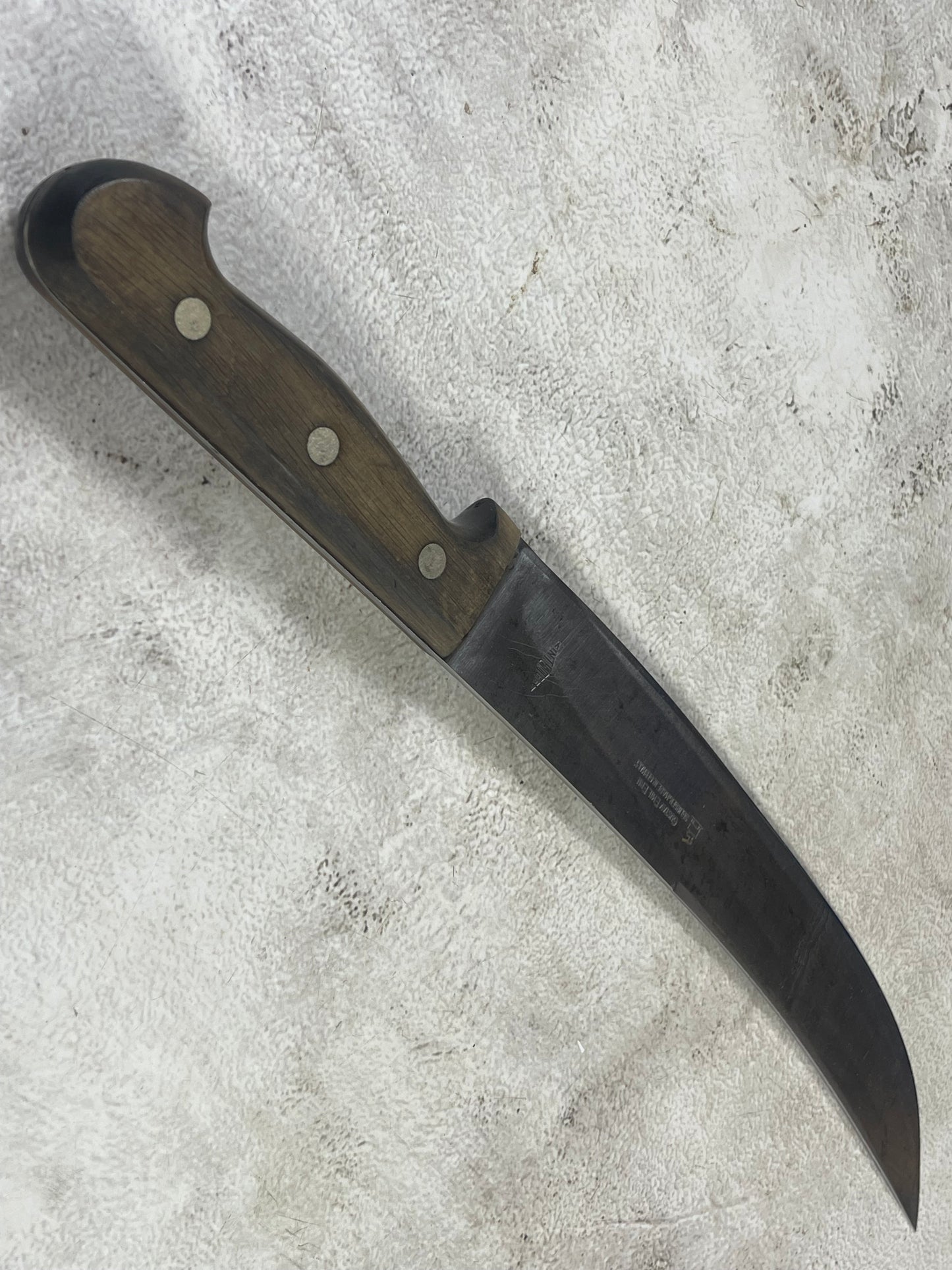Vintage Gustav Emil Ern Butcher Machete Knife 315mm Made in Germany 🇩🇪 Cabon steel 1981