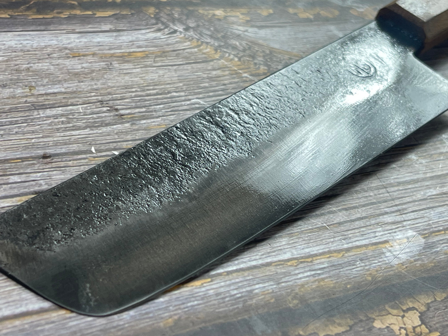 HG Blade Nakiri Knife 180mm Kurouchi Finish 1084 High Carbon Steel (2025)