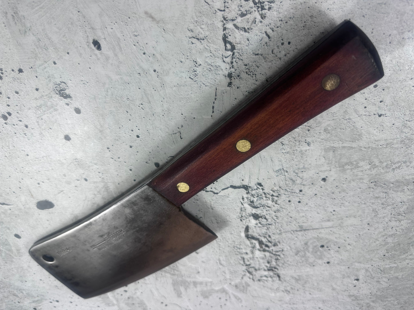 Vintage F. Dick Cleaver Knife N84 205mm Carbon Steel Made in Germany 2101