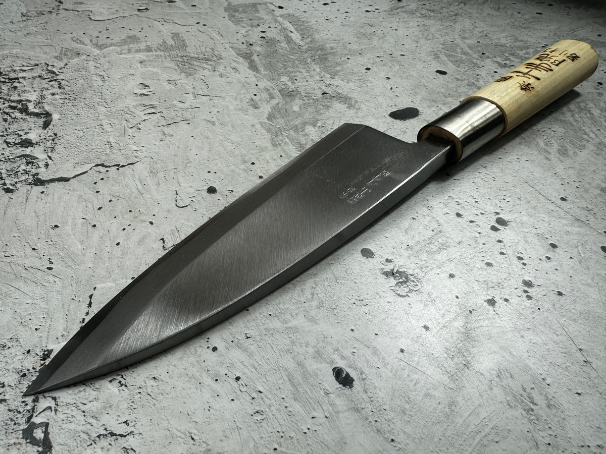 Vintage Nara Senjuin Deba Knife 180mm Carbon Steel 2298