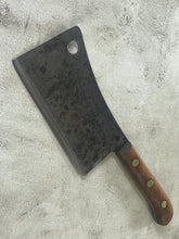 Load image into Gallery viewer, Vintage Butchers Foster Bros Cleaver Knife 180mm Made in USA 🇺🇸 Carbon Steel 1895