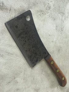 Vintage Butchers Foster Bros Cleaver Knife 180mm Made in USA 🇺🇸 Carbon Steel 1895