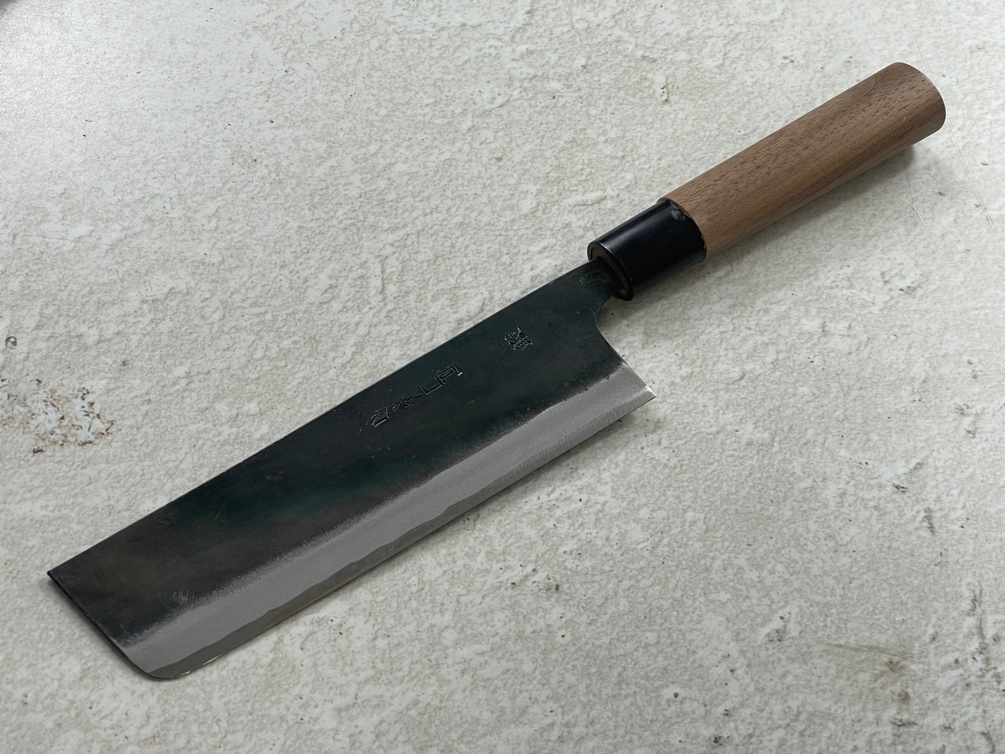 Zakuri Aokami Steel Kuro Nakiri Knife 165mm - Made in Tosa 🇯🇵 Japan