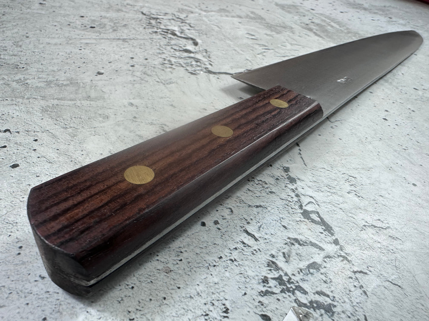 Vintage Gensukehisa Gyuto 300mm Carbon Steel Wood Handle 2239
