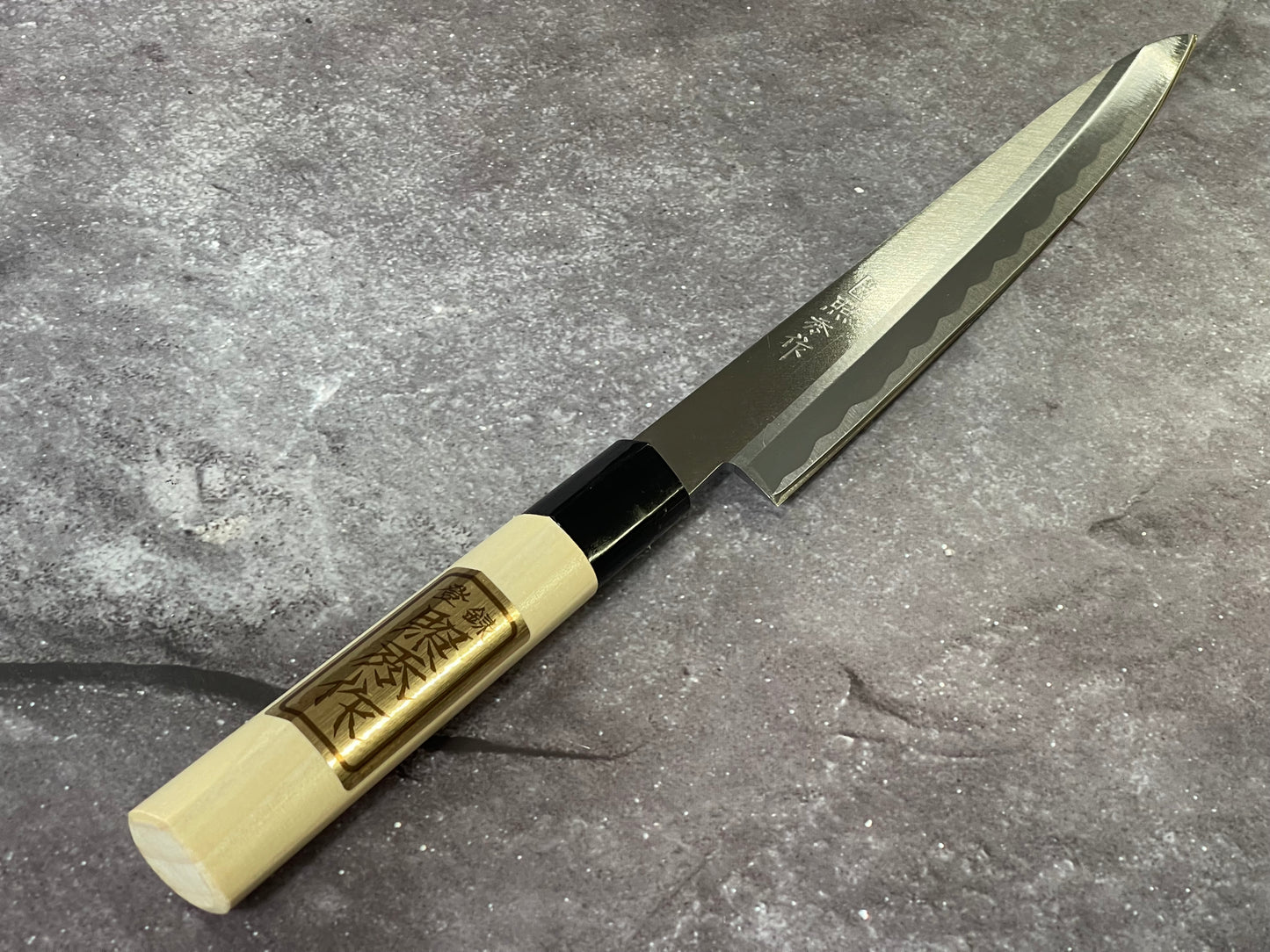 Vintage Japanese Yanagiba Knife 200mm  Made in Japan 🇯🇵 Carbon Steel 1682