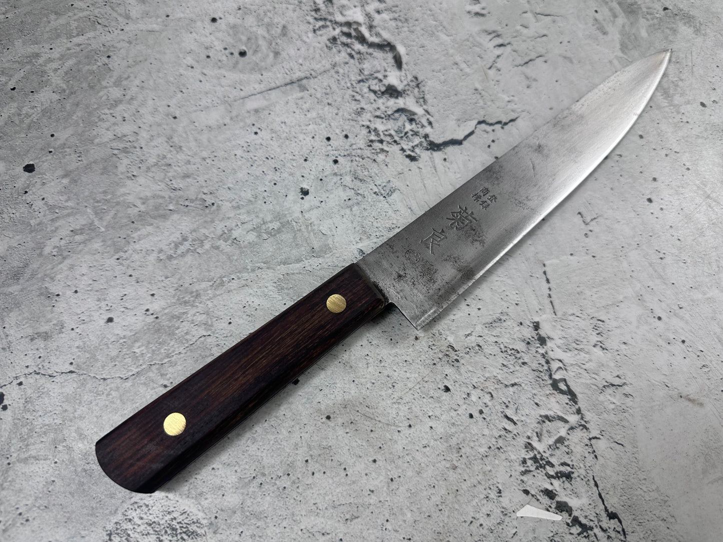 Vintage Japanese Gyuto Knife 210mm Carbon Steel Japan 2012