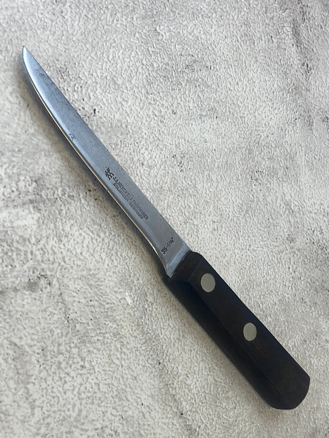 Vintage J. A. Henckles Boning Knife 130mm Carbon Steel Made in Germany 🇩🇪 1266