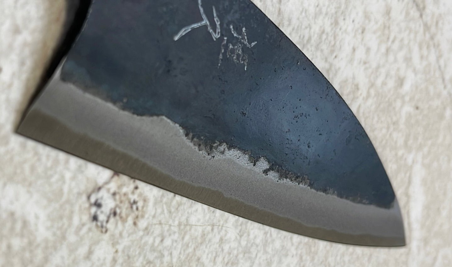 Tsunehisa Shirogami Kurochi Finish Ko-Bocho Knife 120mm - Made in Japan 🇯🇵