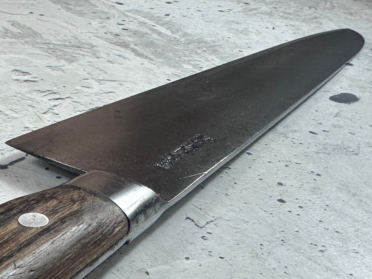 Vintage Gyuto Knife 320mm  Carbon Steel Made in Japan 2037