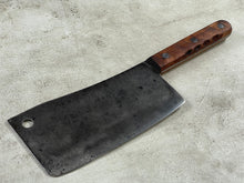 Load image into Gallery viewer, Vintage Butcher Cleaver Knife 200mm Carbon Steel Blade Made in USA 🇺🇸 1920