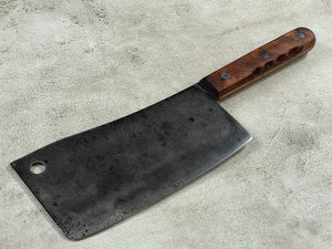 Vintage Butcher Cleaver Knife 200mm Carbon Steel Blade Made in USA 🇺🇸 1920