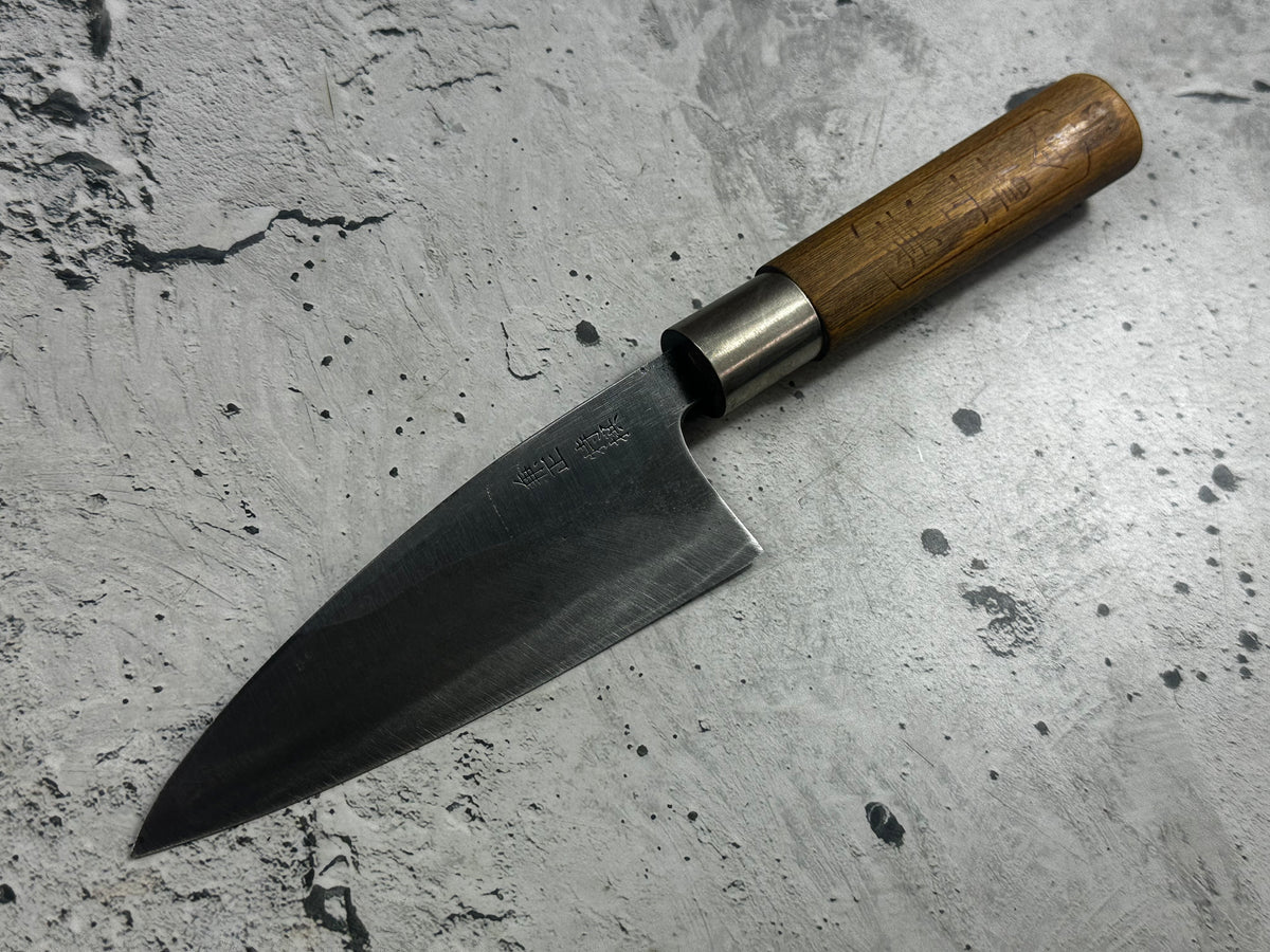 Vintage Kanemasa Carbon Steel Ko-Deba Knife 120mm 2327