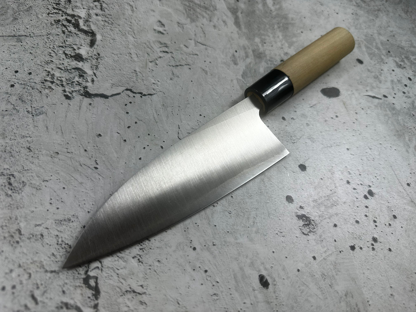 Vintage Sakai Ryujin Knife Set Carbon Steel Wood Handle Buffalo Horn 2231