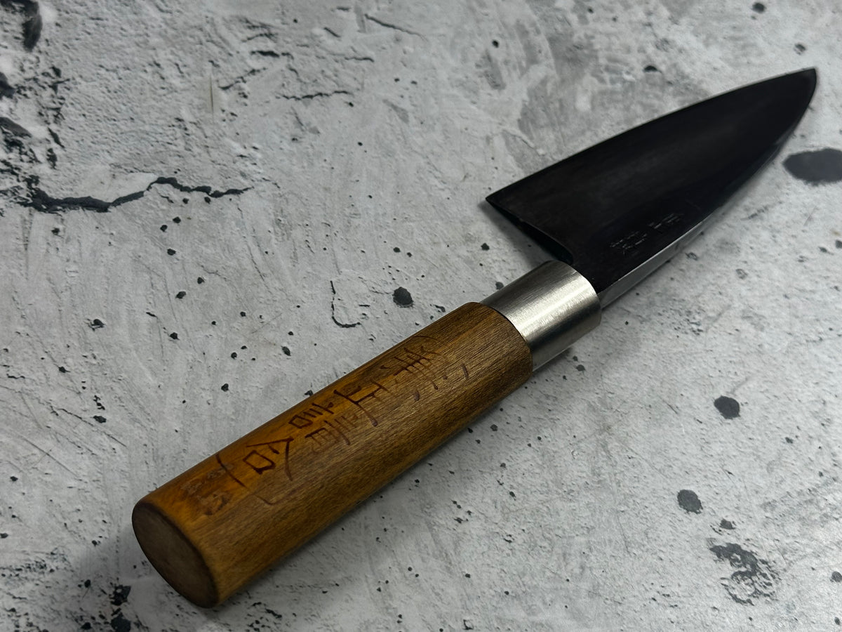 Vintage Kanemasa Carbon Steel Ko-Deba Knife 120mm 2327