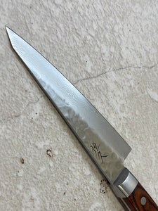 Tsunehisa VG10 Brown Pakka Honesuki Knife 150mm - Made in Japan 🇯🇵