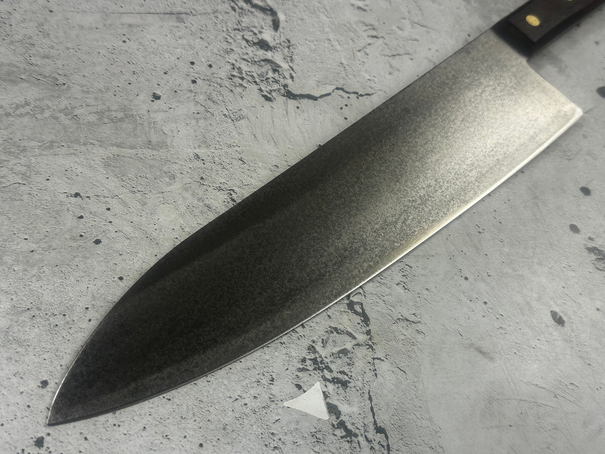 Vintage Unbranded Carbon Steel Gyuto Knife 300mm 2321