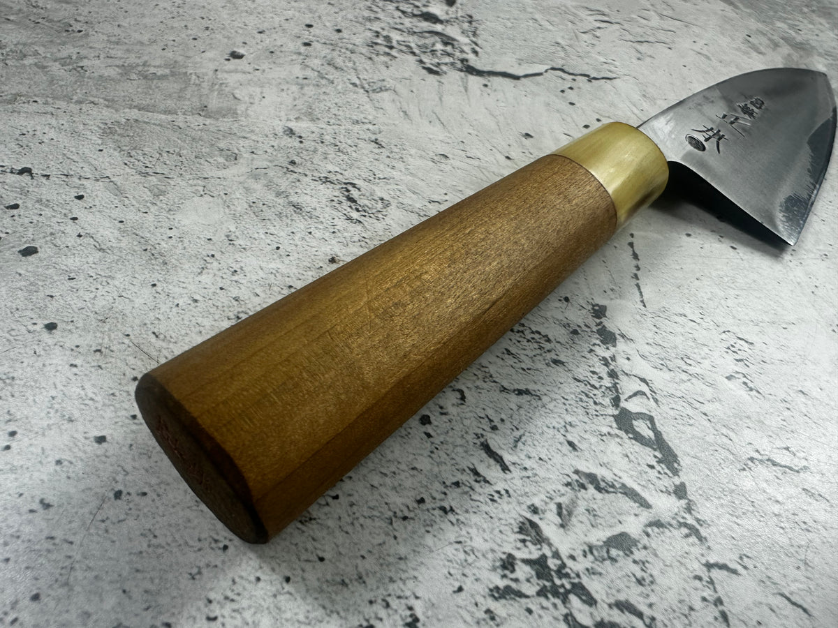 Vintage Masamoto Carbon Steel Ko-Deba Knife 120mm 2326