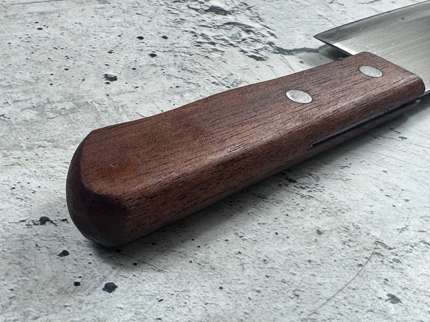 Vintage Seki Kanemasa Nakiri Knife 160mm Carbon Steel 2038