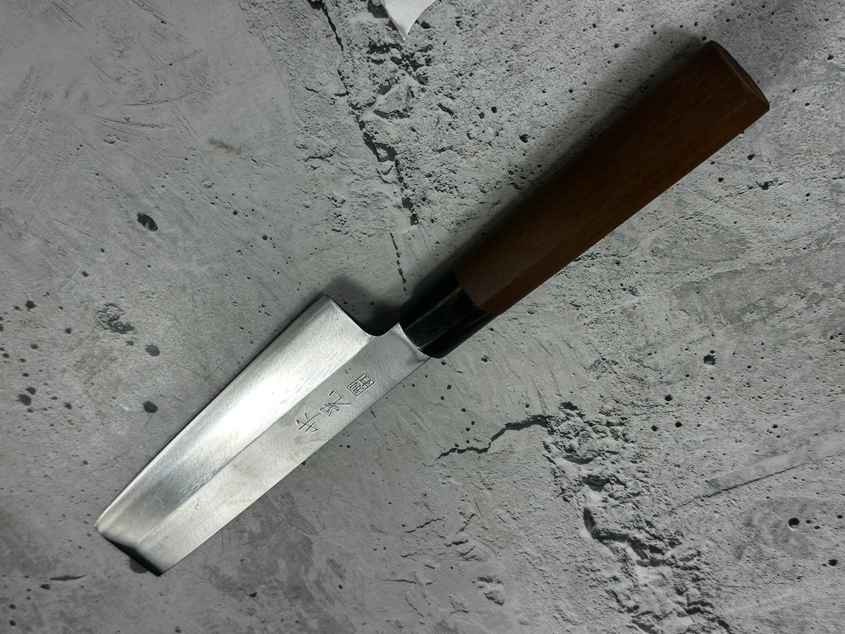 Vintage Masaaki / Masateru Sashimi Set 2x Carbon Steel Magnolia Wood Handle 2254