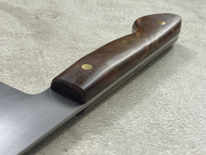 Kanefusa Full Tang Gyuto 230mm Teakwood Burl Set Brass Pins & Sheath