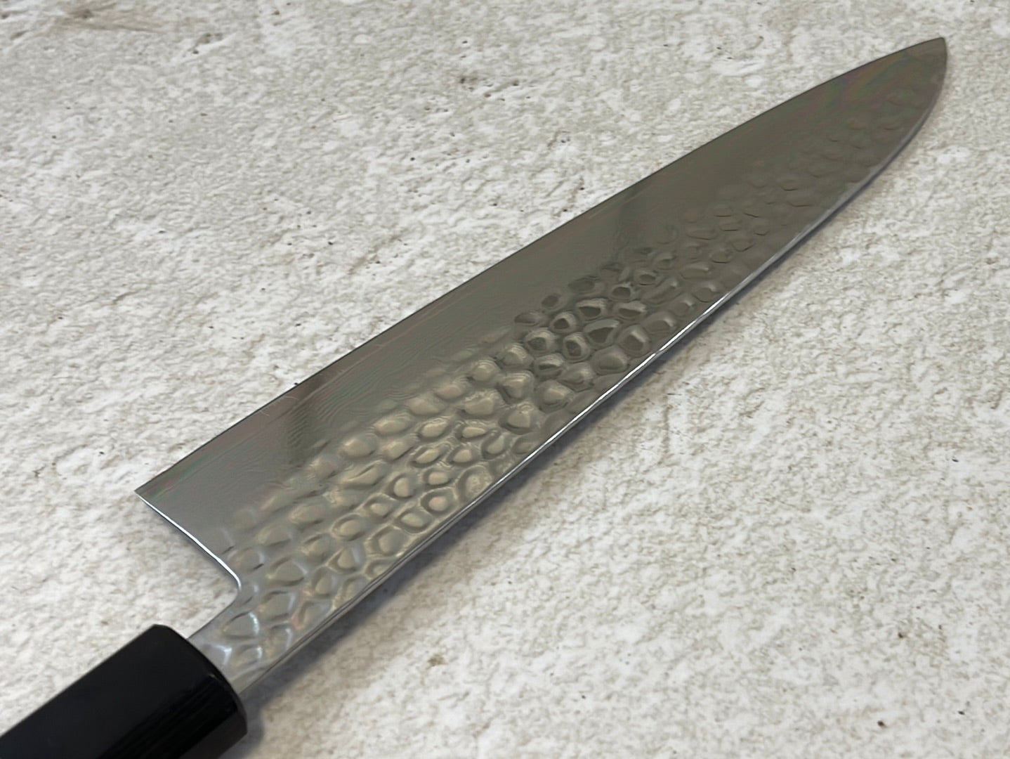 Yoshimune Gyuto 210mm VG10 Damascus Steel Double-Bevel Rose Wood Octagonal Handle