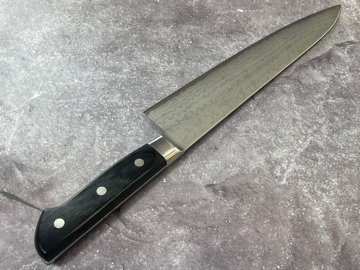 Tsunehisa VG-10 Damascus Gyuto 210mm Oak Handle Made in Japan 🇯🇵