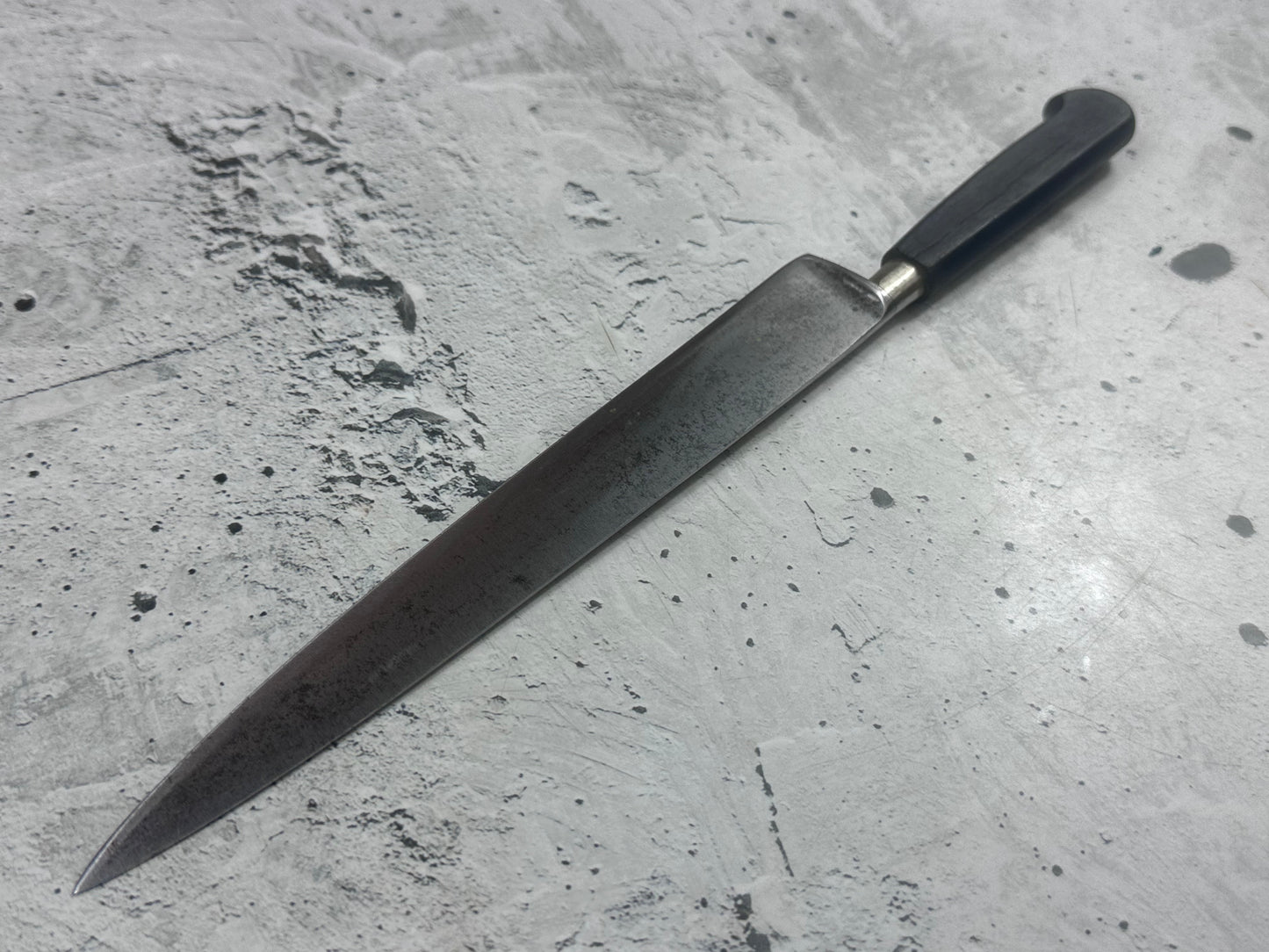 Vintage Sabatier Nogent Flexible Slicing Knife 200mm Carbon Steel 2185