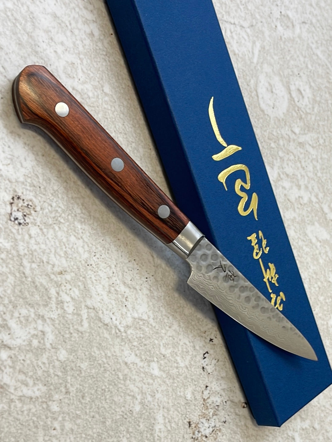 Tsunehisa VG10 Brown Pakka Petty 80mm - Made in Japan 🇯🇵