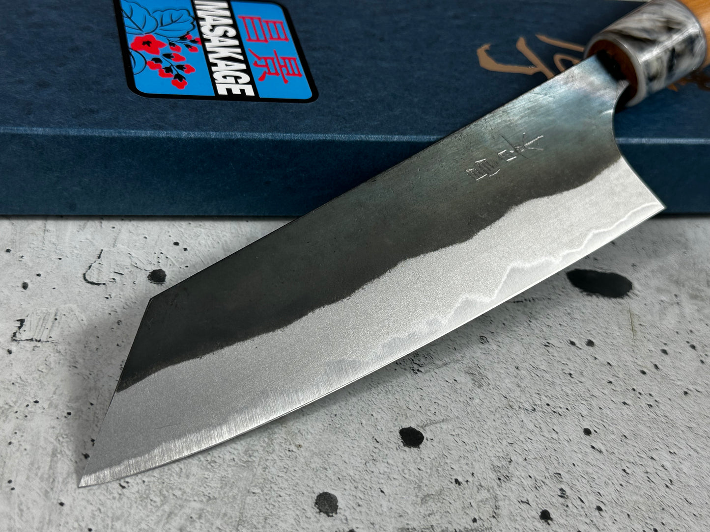 MASAKAGE MIZU Bunka  170mm oval Cherry Wood Handle