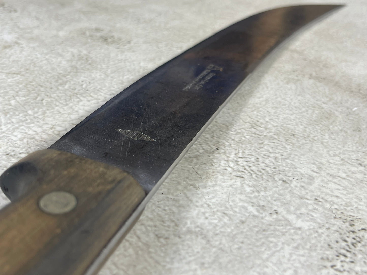 Vintage Gustav Emil Ern Butcher Machete Knife 315mm Made in Germany 🇩🇪 Cabon steel 1981