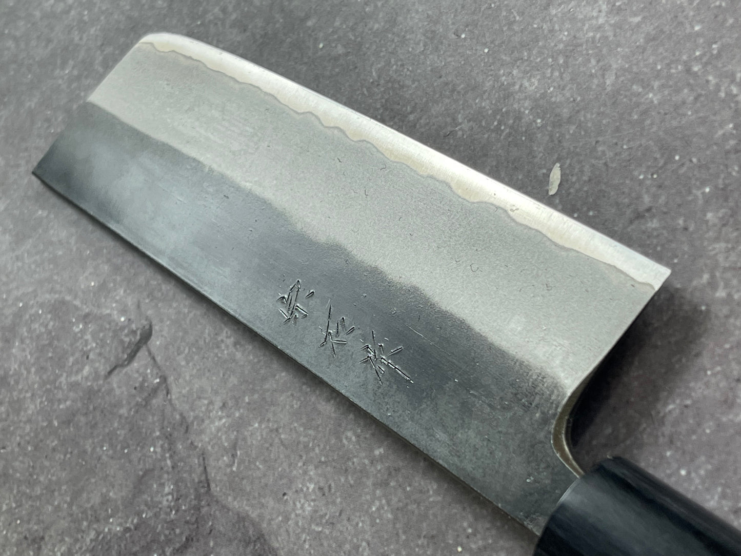 Muneishi Aogami SS Clad Nakiri 165 mm  Kurochi Finish Made in Japan