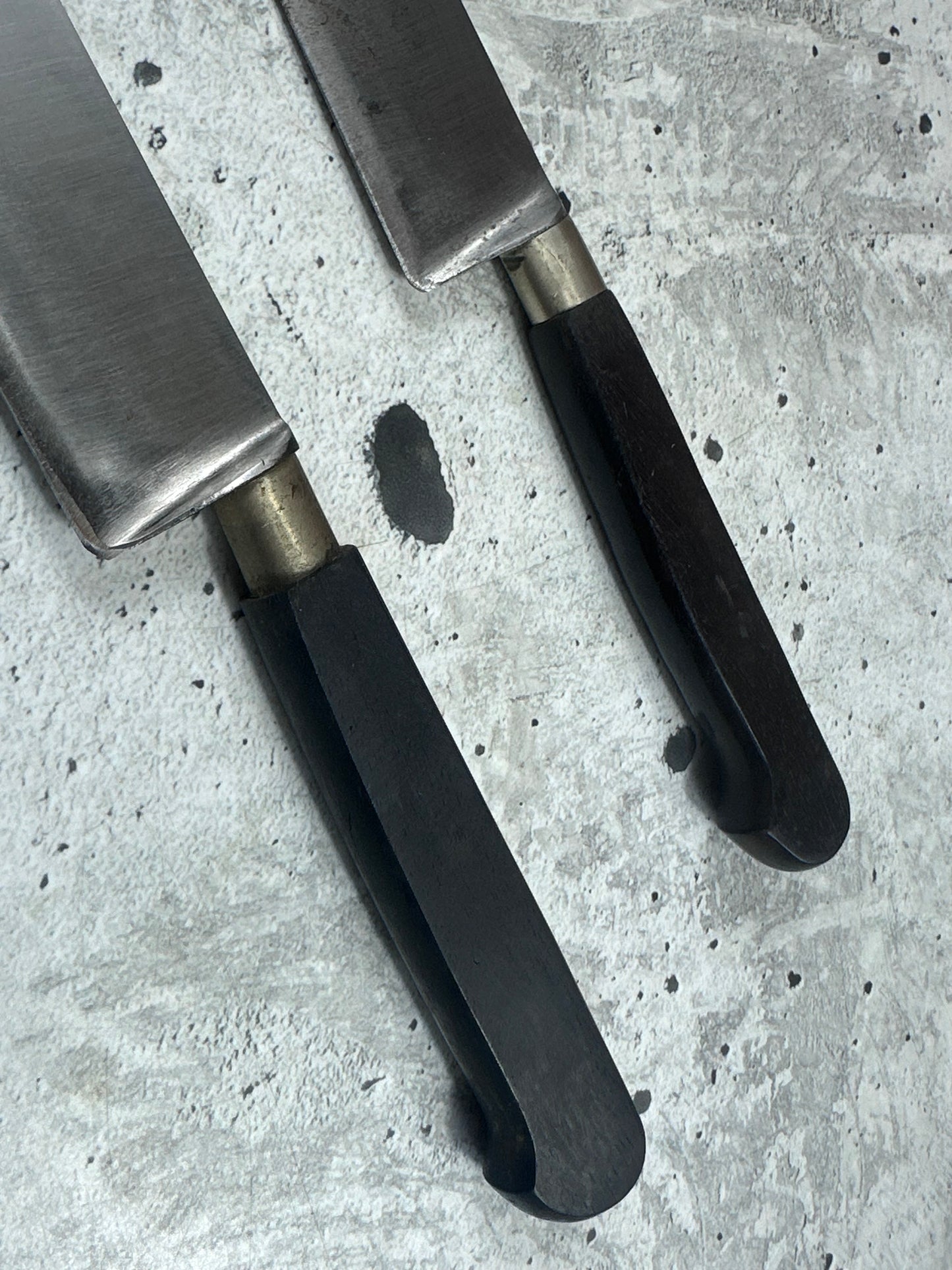 Vintage Nogent Knife  Set 2x Carbon Steel Made in France 🇫🇷 2043