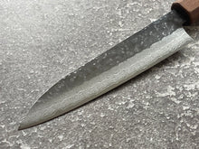 Load image into Gallery viewer, Makoto Kurosaki Damascus Tsuchime Petty 135mm